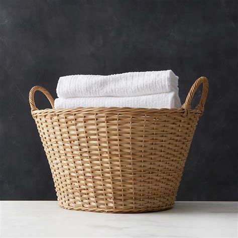 Wicker Laundry Basket + Reviews | Crate & Barrel