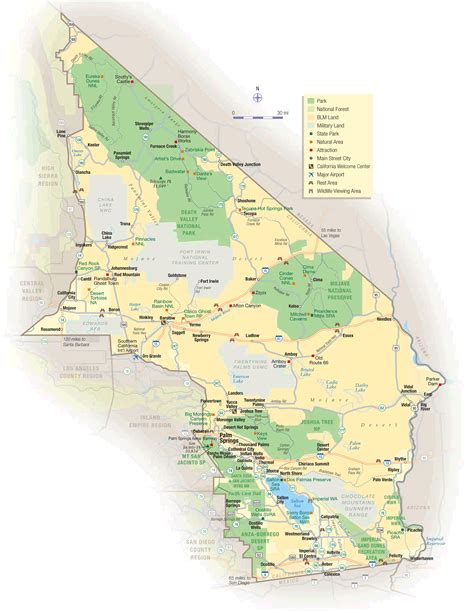 California Map Deserts - MapSof.net