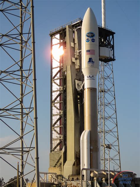 GOES-R atop the Atlas V rocket at Space Launch Complex 41. T-25 hours ...