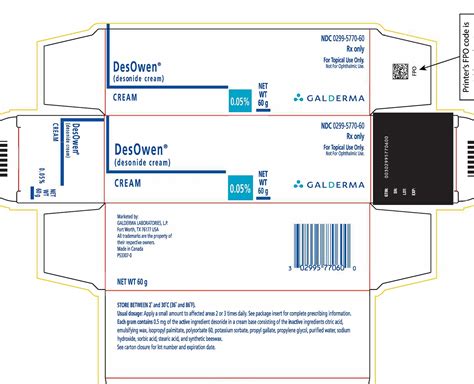 DesOwen® Rx Only(desonide cream and lotion)cream 0.05%and lotion 0.05% For Dermatologic Use Only ...