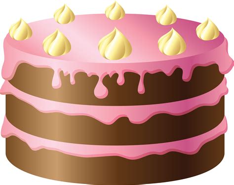 Pink Cake No Candle Clip Art at Clker.com - vector clip art online - Clip Art Library