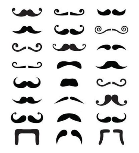 Mustache decals, sheet of 24 different mustaches, vinyl mustache stickers, mustache party