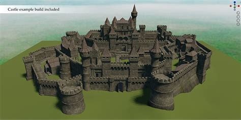 3D model Medieval Castle V 2 VR / AR / low-poly | CGTrader