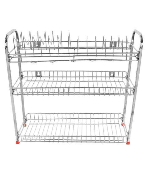 Dailyshoper Stainless Steel Kitchen Rack: Buy Dailyshoper Stainless Steel Kitchen Rack Online at ...