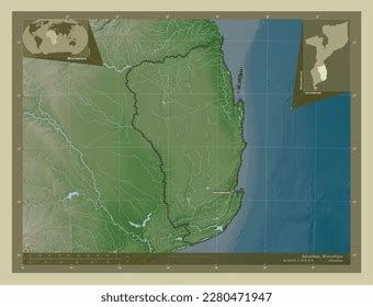 Inhambane Province Mozambique Elevation Map Colored Stock Illustration 2280471947 | Shutterstock