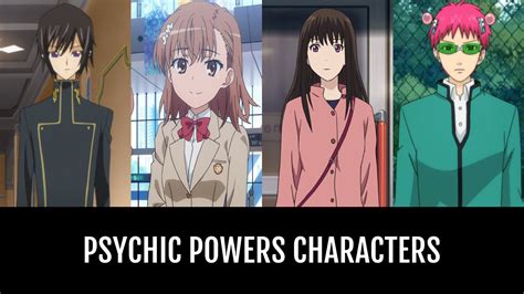 Psychic Powers Characters | Anime-Planet