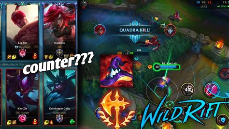 Can Galio counter me? - Katarina Wild Rift gameplay - YouTube