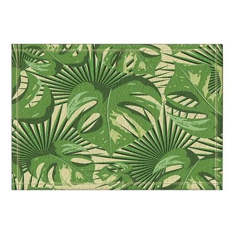 2018 Banana Palm Leaves Bath Rugs Non Slip Doormat Floor Entryways Outdoor Indoor Front Door Mat ...