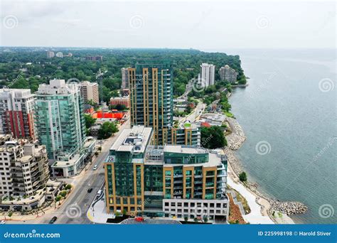 Aerial Scene of the Waterfront in Burlington, Ontario, Canada Editorial ...