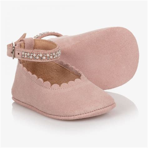 Children's Classics - Pink Suede Pre-Walker Shoes | Childrensalon Outlet