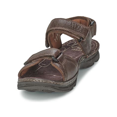 Clarks Leather Atl Part Men's Sandals In Brown for Men - Lyst