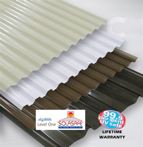 Ampelite Solasafe Level 1 Polycarbonate | Roofing Options Centre