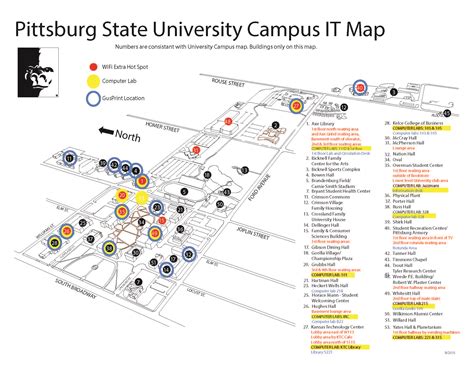 Pittsburg State Campus Map – Map Vector