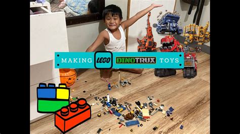 Making lego dinotrux toys - YouTube