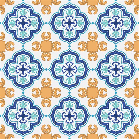 Decorative tile pattern design. vector illustration. - Download Free Vectors, Clipart Graphics ...