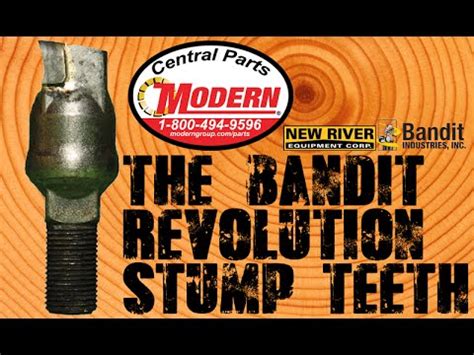 Bandit Revolution Stump Grinder Teeth | Modern Central Parts 1-800-494-9596 - YouTube