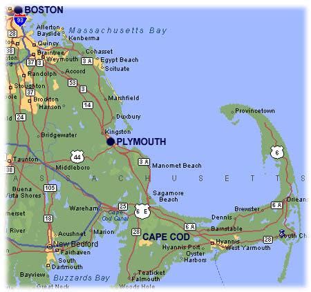 Pilgrims - Location of Plymouth Colony