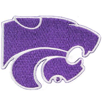 Kansas State Wildcats Primary Logo Iron On Embroidered Patch – Patch Collection