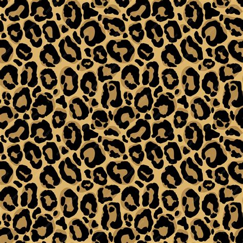 Premium Vector | Animal print. Seamless pattern with leopard fur ...