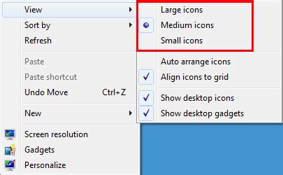How To Make Desktop Icon Small In Windows 7 - Carr Whild1996