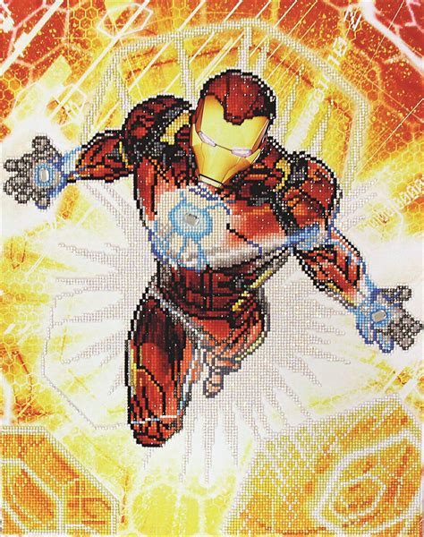 DIAMOND PAINTING - IRON-MAN BLAST OFF (42CM X 53CM) - MARVEL : AVENGERS