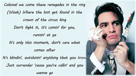 Panic! at the Disco - The Greatest Show (Lyrics) - YouTube