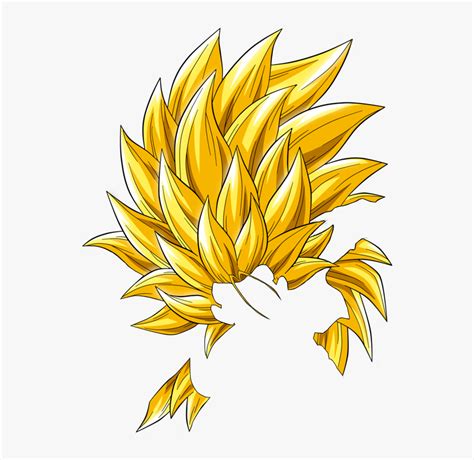 Super Saiyan 3 Hair Png, Transparent Png - kindpng