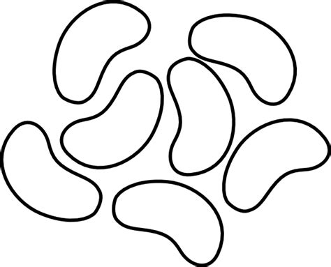 Jelly Beans Outline Clip Art at Clker.com - vector clip art online, royalty free & public domain