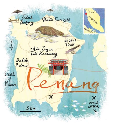 penang tourist map 2019 - Jonathan Arnold