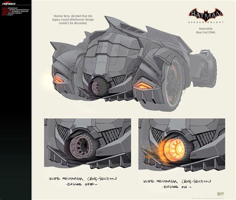 Des concept-arts pour la Batmobile et l'armement de Batman : Arkham Knight | DC Planet | Batman ...