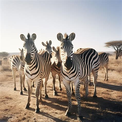 Premium AI Image | Zebra in the savanna