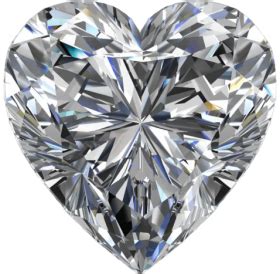 transparent heart shaped diamond PNG image with transparent background | TOPpng