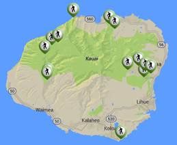 Kauai Hiking Trails Map - Draw A Topographic Map