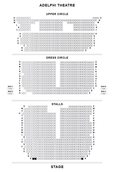 Adelphi Theatre Seating Plan