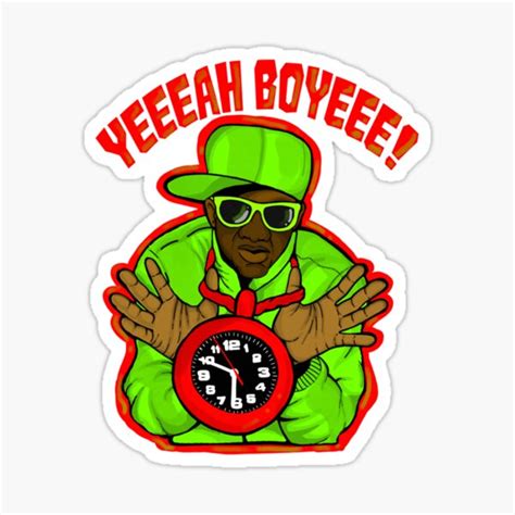 "Flava Flav " Sticker for Sale by RaccoonDes | Redbubble