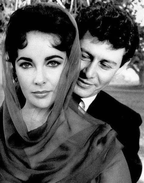 Elizabeth Taylor & Eddie Fisher on their wedding day, 12th May, 1959.