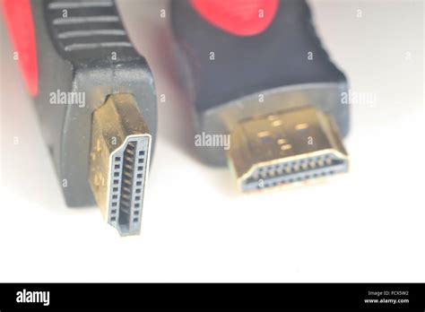 hdmi type A connector with pins for connection tv, monitor, display or audio device Stock Photo ...