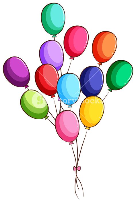 Bunch Of Balloons Drawing at GetDrawings | Free download