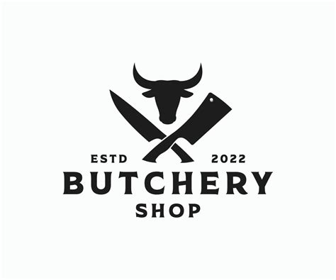 Butchery Logo Design. Butchery Logo Vintage Butcher Shop Logo Template ...