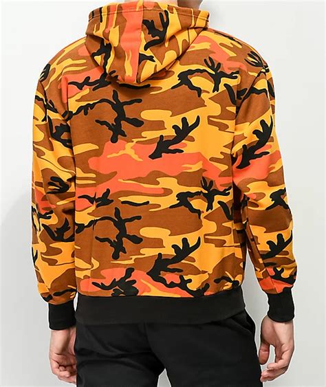 Rothco Savage Orange Camo Hoodie