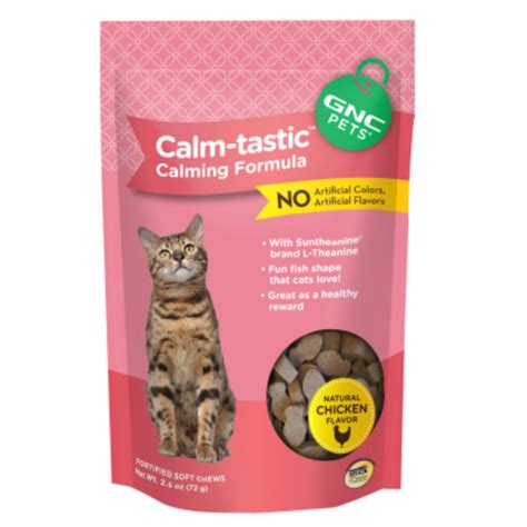 GNC Pets Calm-tastic Calming Formula Cat Treat Reviews 2020