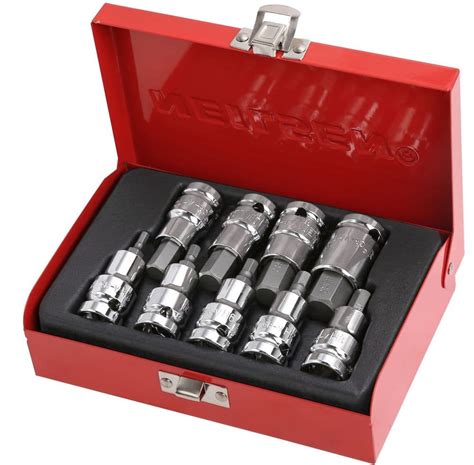 Metric Allen Key Socket Set 1/2" Drive 9Pc