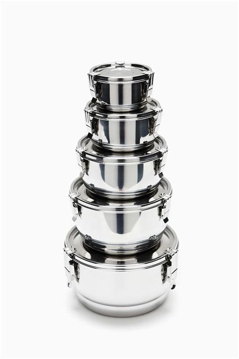 ONYX Airtight Watertight Stainless Steel Food Storage Containers ...