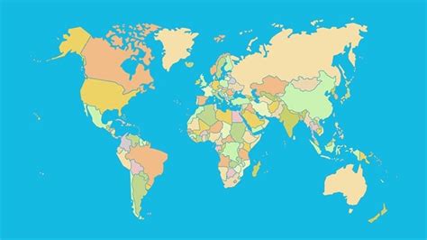 Countries of the World - Map Quiz Game