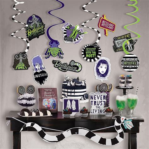 Beetlejuice Room Decorating Kit | Party City | Halloween party decor, Halloween party supplies ...