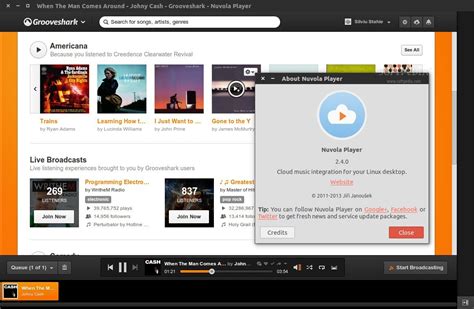Cloud Music Player Nuvola 2.4.2 Released with More Fixes