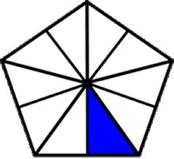 fraction one-tenth blue pentagon | Fractions, Peace symbol, Projects to try