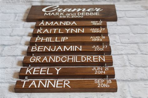 Personalized Family Wood Sign Decor Great Gift Idea | Etsy