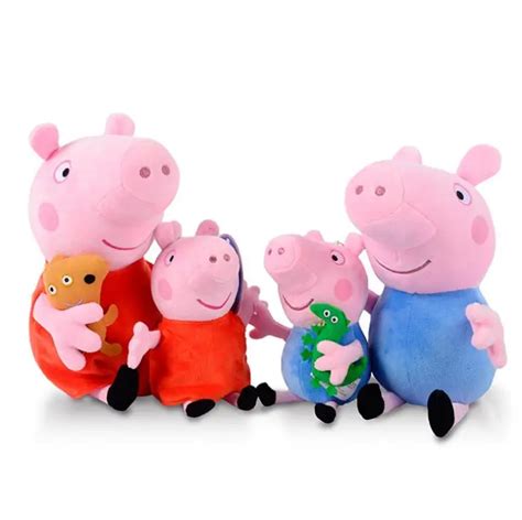 hot sale Genuine 19CM pink Pig Plush pig Toys high quality Soft Stuffed cartoon Animal Doll For ...