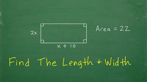 Find the Length and Width of the Rectangle – Algebra Practice - YouTube